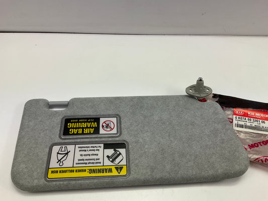 NEW Left Driver Side Gray Sun Visor OEM For 2001-2002 Kia Sportage 0K07A69320106