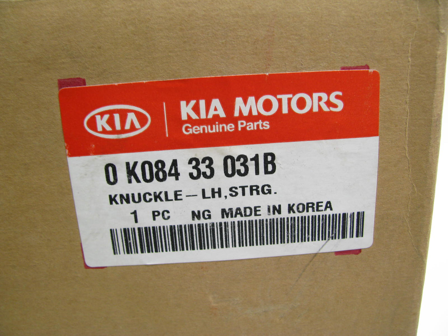 NEW - OEM Front Left Steering Knuckle 0K084-33-031B For 1998-02 Kia Sportage 2WD