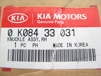 NEW  OEM Front Left Steering Knuckle 0K08433031 For 1998-2002 Kia Sportage 2WD