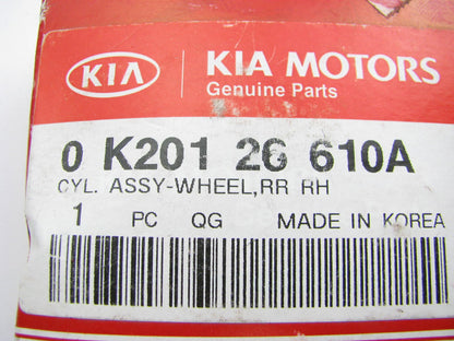 New Rear Right Passengers Side Drum Brake Wheel Cylinder OEM For Kia 0K20126610A