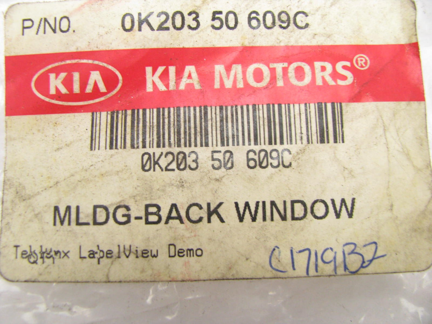 New Rear Window Reveal Trim Moulding Seal OEM For 93-95 Kia Sephia 0K203 50 609C