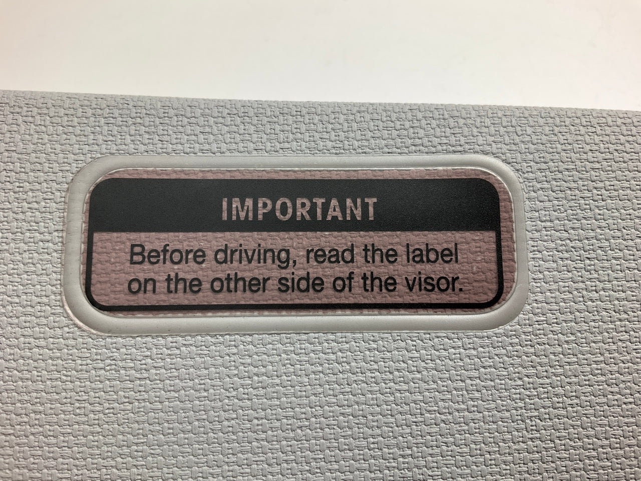 NEW Left Drivers Gray Sun Visor OEM For 1995 Kia Sephia W/O Sunr. 0K20A69320A06