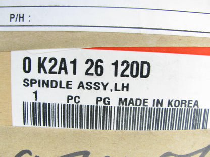 NEW OEM Left Front Steering Knuckle 0K2A126120D For 98-01 Sephia, 00-04 Spectra
