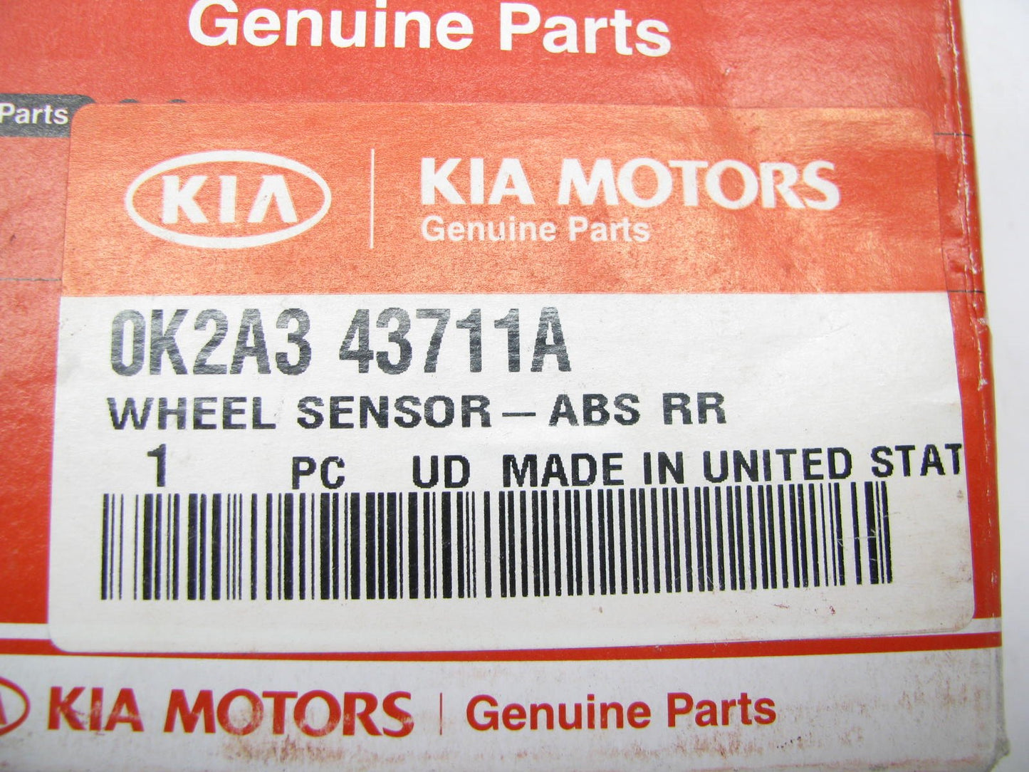 NEW GENUINE OEM Rear Right Side ABS Wheel Speed Sensor For 1998-99 Kia Sephia