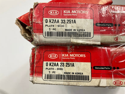 (2) New Front Brake Rotors OEM For 1994-2001 Kia Sephia 0K2AA33251A