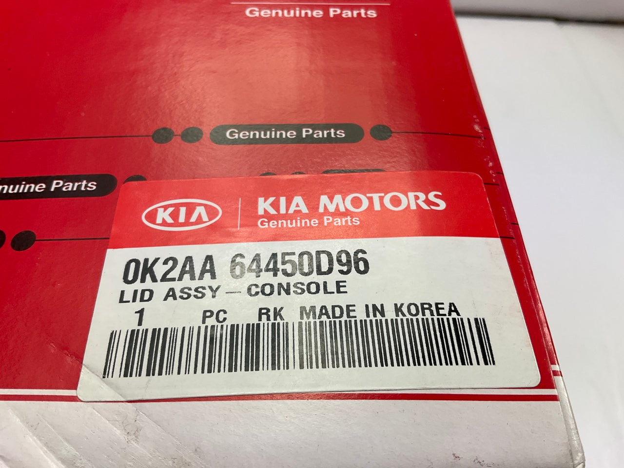 NEW GENUINE Center Console Lid OEM For Kia Sephia, Spectra 0K2AA64450D96