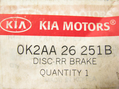 NEW GENUINE REAR Disc Brake Rotor OEM For Kia 98-01 Sephia 00-03 Spectra