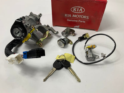 NEW Key Set Ignition Lock Cylinder & Door OEM For 01-04 Kia Spectra 0K2BP09010