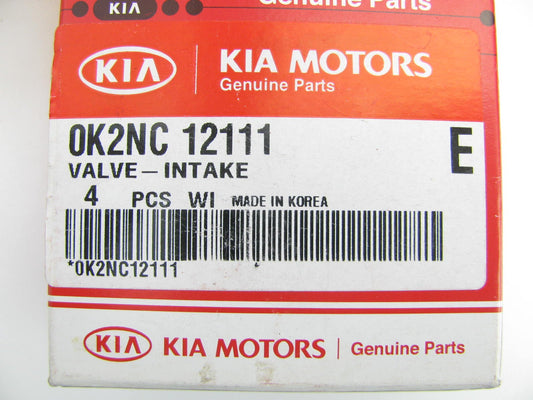 4 PCS - Engine Intake Valve OEM For 2003-2005 KIA Rio 1.6L 0K2NC12111