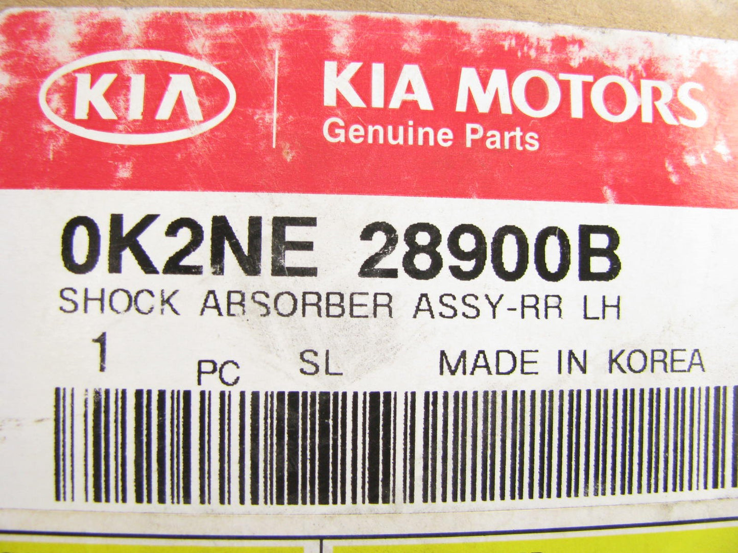 NEW - OEM 0K2NE28900B Rear Left Shock Absorber For 2001-2004 Kia Spectra