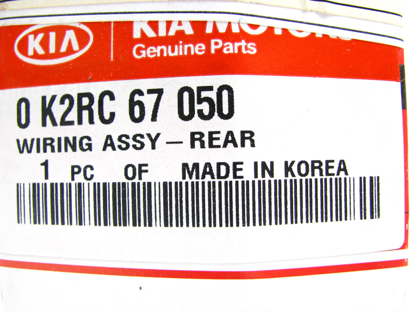 NEW GENUINE 0K2RC67050 MAIN REAR Wiring Assembly OEM For 01-04 Kia Spectra 1.8L