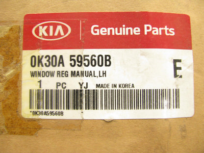 NEW 0K30A59560B FRONT LEFT MANUAL Window Regulator OEM For 01-05 Kia Rio