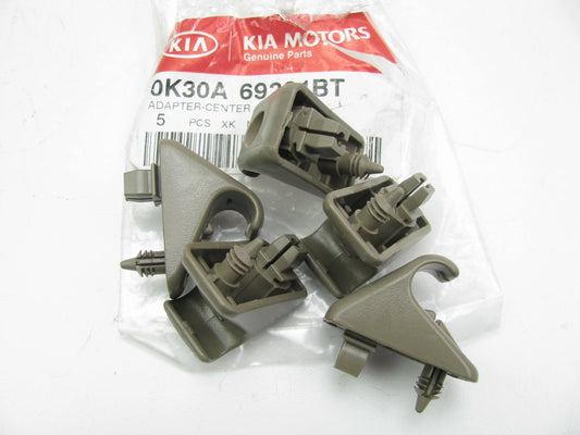 (5) NEW - OEM 0K30A69261BT Sun Visor Holder Retainer Clips For 2001-05 Kia Rio