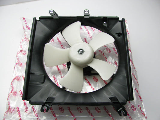 NEW - OEM 0K30B15025C Engine Cooling Fan Assembly For 2001-2002 Kia Rio 1.5L