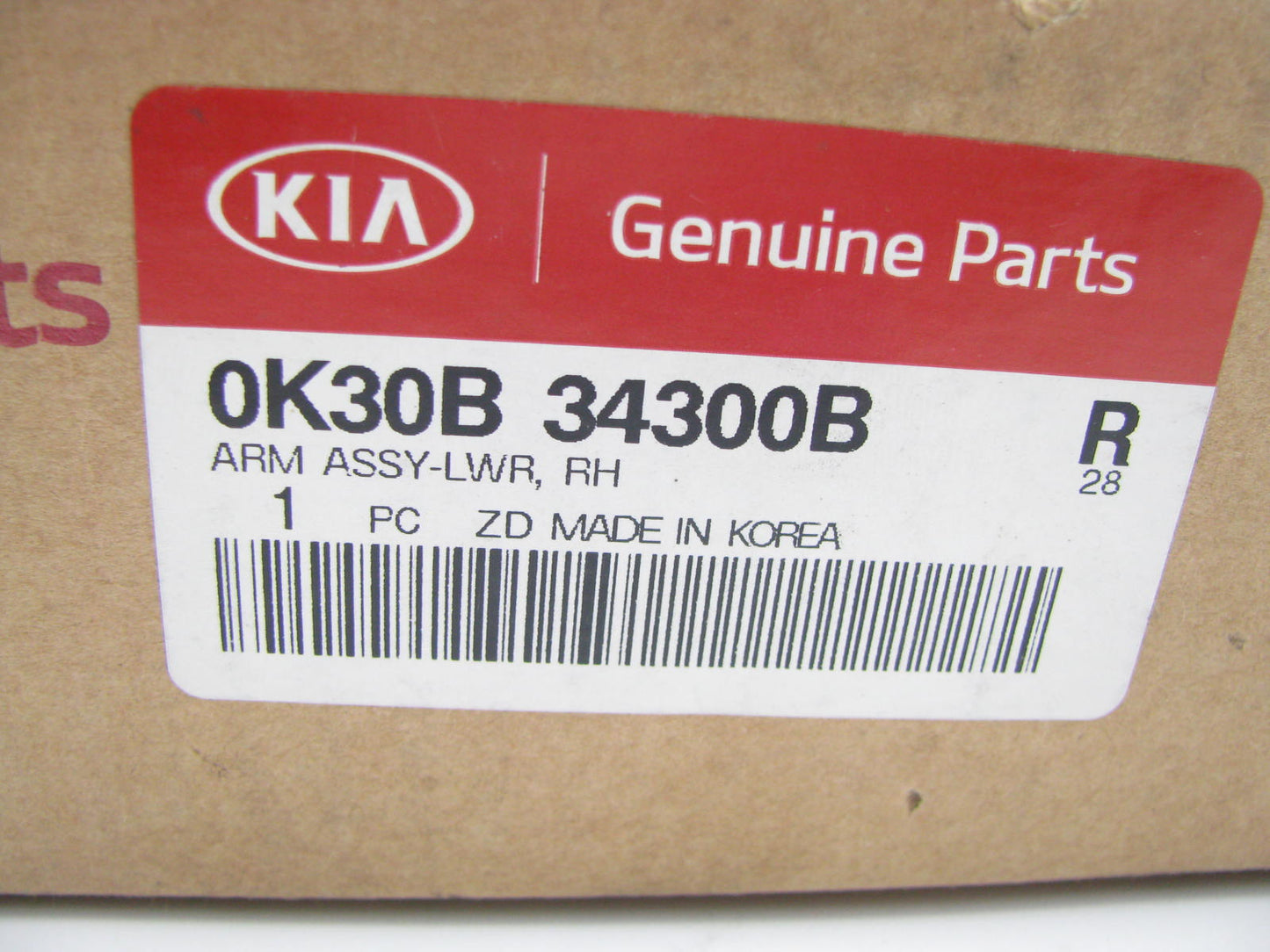 NEW GENUINE Front Right Lower Control Arm OEM For 01-02 Kia Rio 0K30B34300B