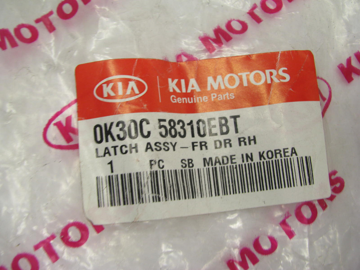 NEW GENUINE 0K30C58310EBT FRONT RIGHT Lock Latch Actuator OEM For 00-05 Kia Rio