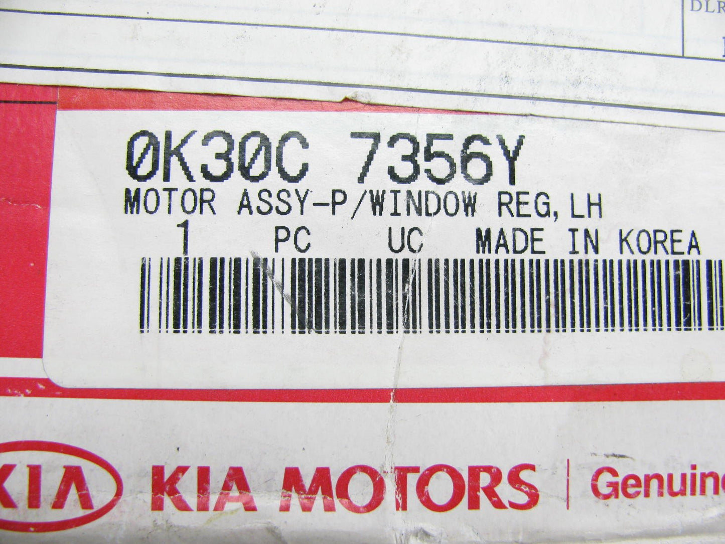 New 0K30C7356Y Rear Left Power Window Motor OEM For 2001-2005 Kia Rio 0K30C7356Y