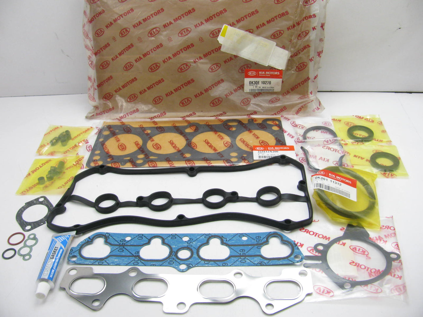 Engine Full Rebuild Gasket Set OEM For 2001-2002 KIA Rio 1.5L DOHC  0K30E10270
