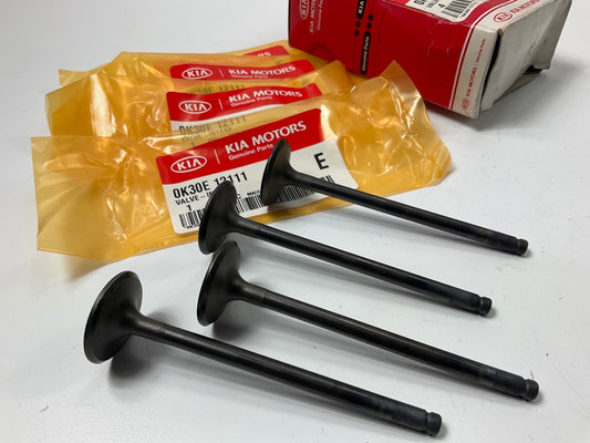 (4) NEW GENUINE Engine Intake Valves OEM For 2001-2002 Kia Rio 0K30E12111