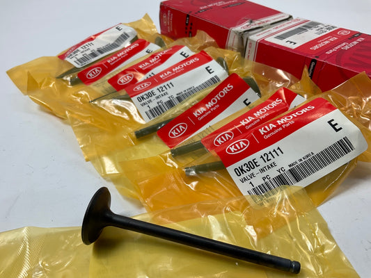 (8) Engine Intake Valves OEM For 2001-2002 Kia Rio 1.5L 0K30E12111