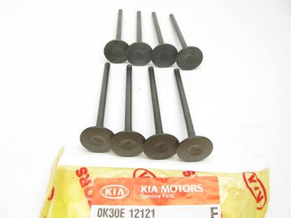(8) NEW GENUINE 0K30E12121 Engine Exhaust Valves OEM For 2001-2002 Kia 1.5L