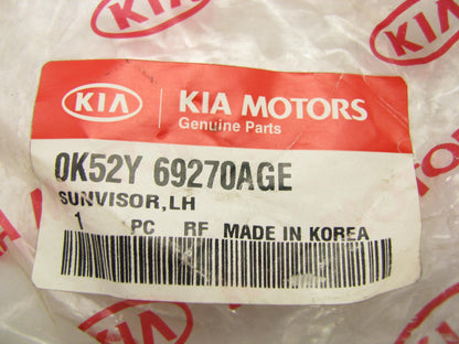 NEW - OEM 0K52Y69270AGE LEFT Drivers Side Sun Visor BEIGE For 04-05 Kia Sedona