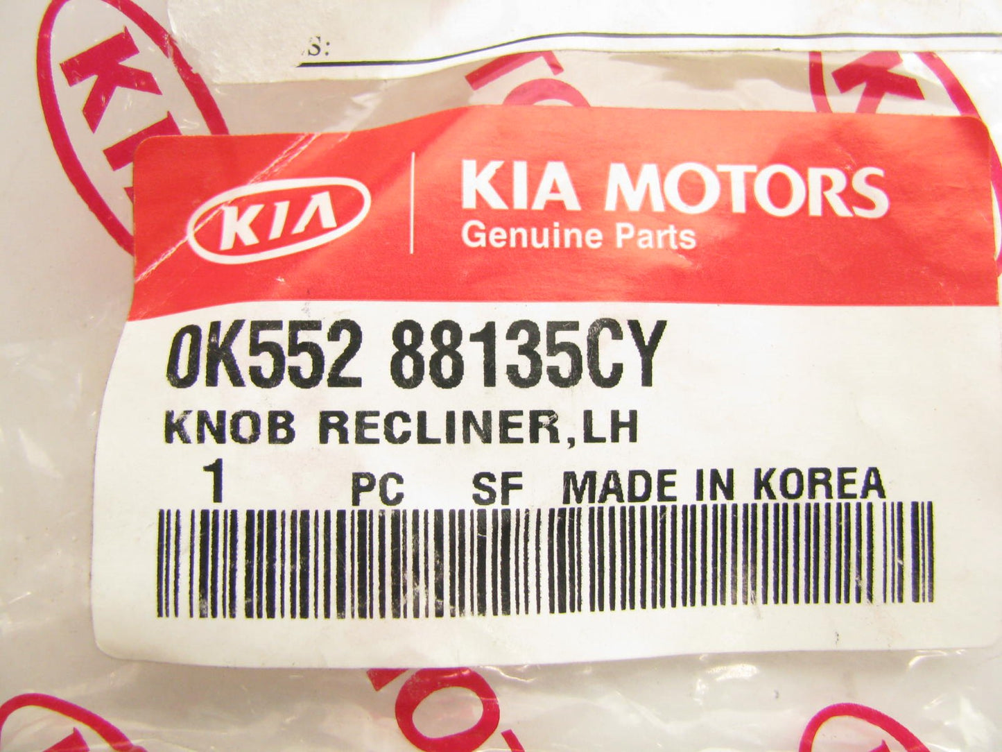New FRONT LEFT Side Seat Recliner Knob Handle Gray OEM For 04-05 Kia Sedona