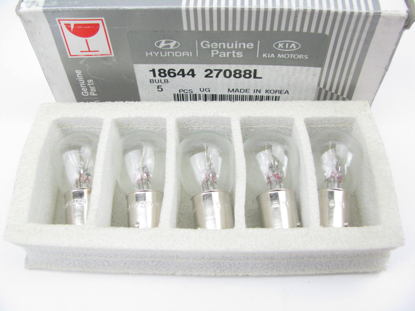 (5) NEW GENUINE Tail Light Lamp Bulb OEM For Kia 1864427088L