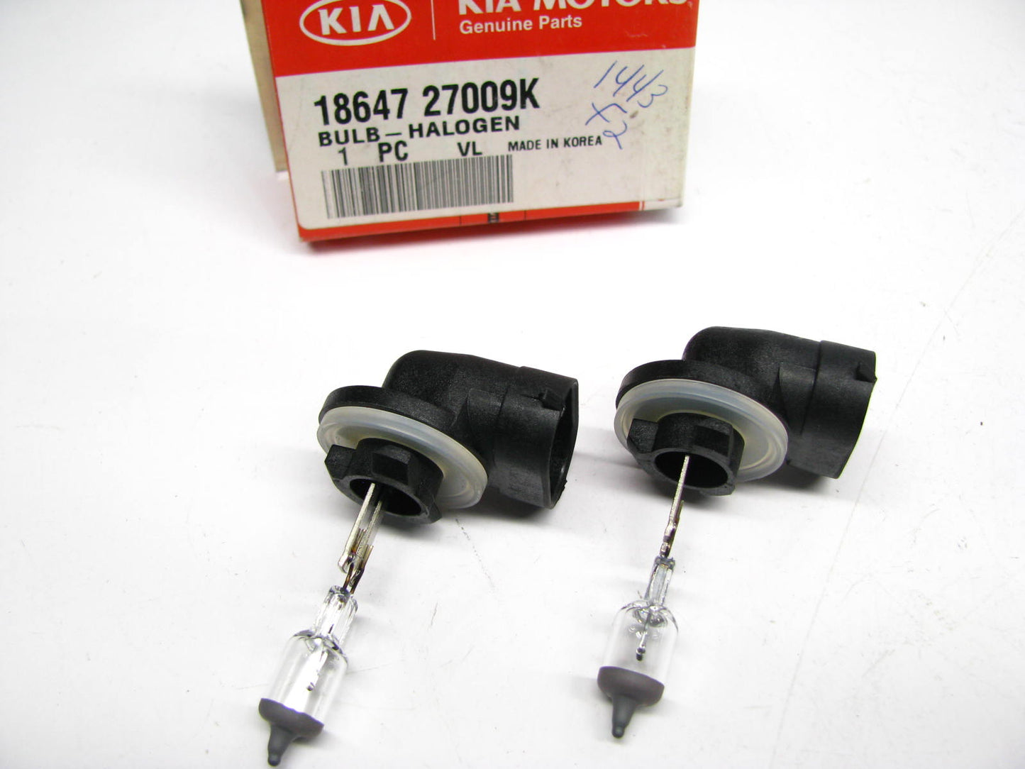 (x2) NEW OEM Fog Light Bulbs 1864727009K For 13-17 Elantra / 12-13 Forte