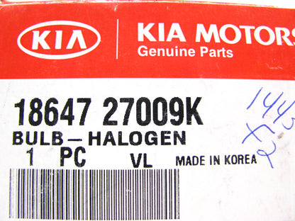 (x2) NEW OEM Fog Light Bulbs 1864727009K For 13-17 Elantra / 12-13 Forte