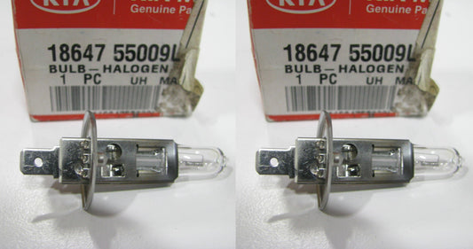 (2) NEW GENUINE Headlight Head Lamp Bulbs OEM For Kia 1864755009L - PAIR