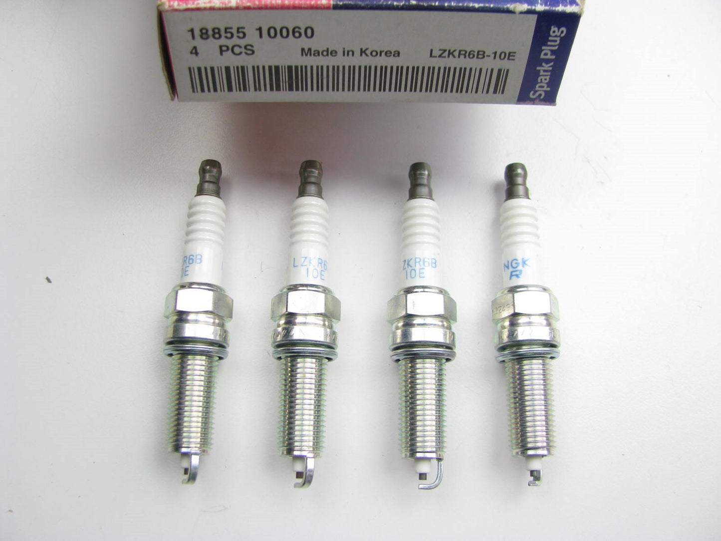 (4) NEW - OEM 1885510060 Spark Plugs For KIA 1.6L LZKR6B-10E