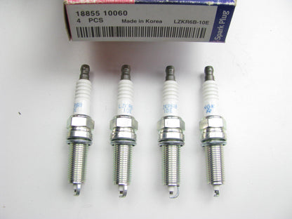 (4) NEW - OEM 1885510060 Spark Plugs For KIA 1.6L LZKR6B-10E