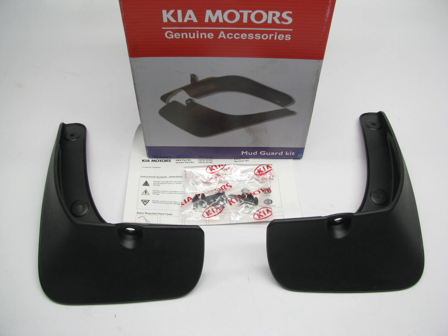 NEW - OEM 1GF46AC000 Rear Splash Mud Guards Genuine OEM For 2010-2011 Kia Rio