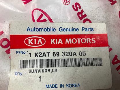 NEW Left Drivers Side GRAY Sunvisor OEM For 1997-2001 Kia Sephia 1K2AT69320A05