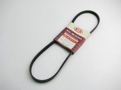 NEW GENUINE Power Steering & A/C Accessory Drive Belt OEM For 2001-2005 Kia Rio