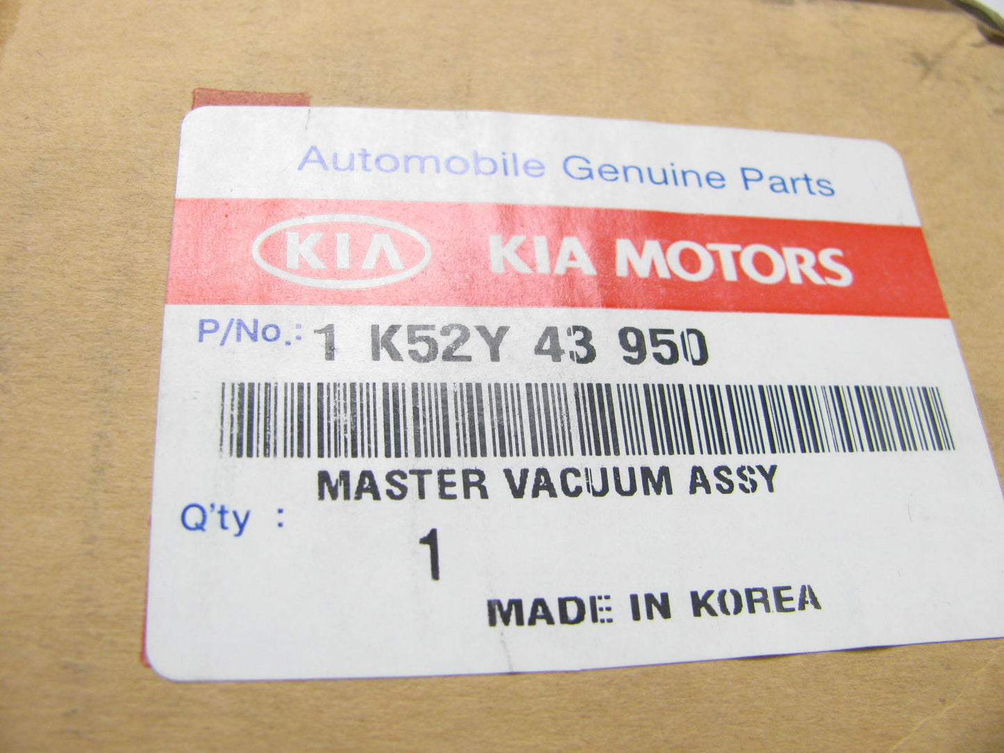NEW 1K52Y43950 Power Brake Booster & Master Cylinder OEM For 2003-04 Kia Sedona