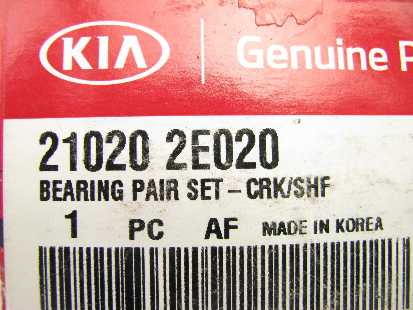 New Genuine Engine Crankshaft Bearing Pair STD Size OEM For Kia 210202E020