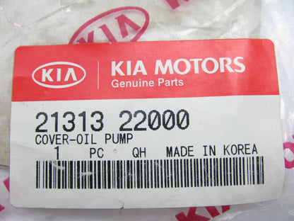 NEW - OEM 2131322000 Engine Oil Pump Cover Plate For 2006-11 Kia Rio