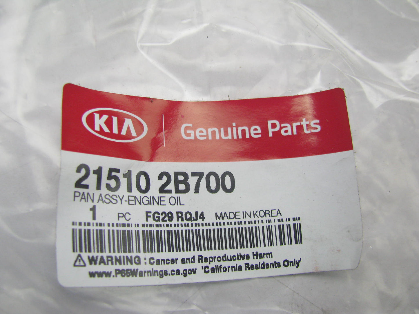 NEW GENUINE Engine Oil Pan OEM For 2014-2021 Kia 1.6L TURBO 215102B700