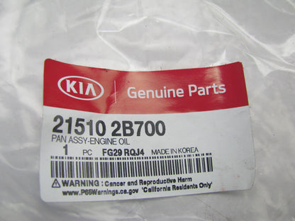 NEW GENUINE Engine Oil Pan OEM For 2014-2021 Kia 1.6L TURBO 215102B700