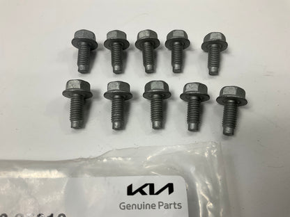 (10) NEW Engine Oil Pan Bolts 10mm OEM For Kia 2151635010