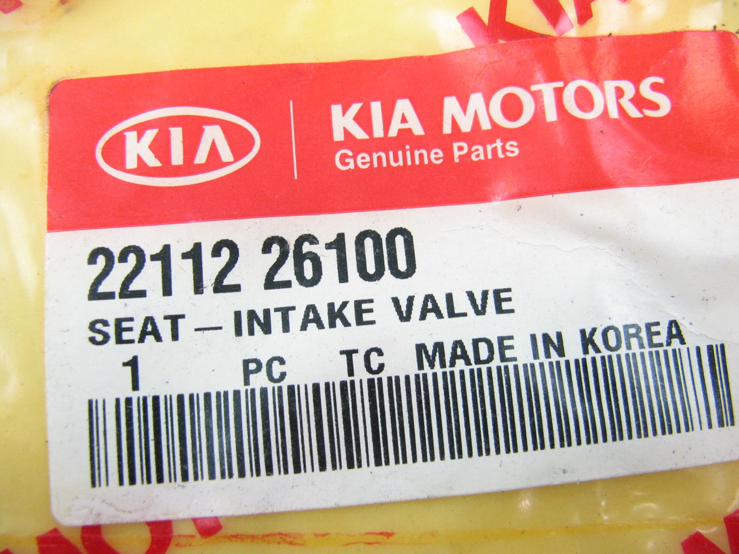 NEW - OEM 2211226100 Intake Valve Seat For 1999-2011 Kia 1.5L 1.6L-L4