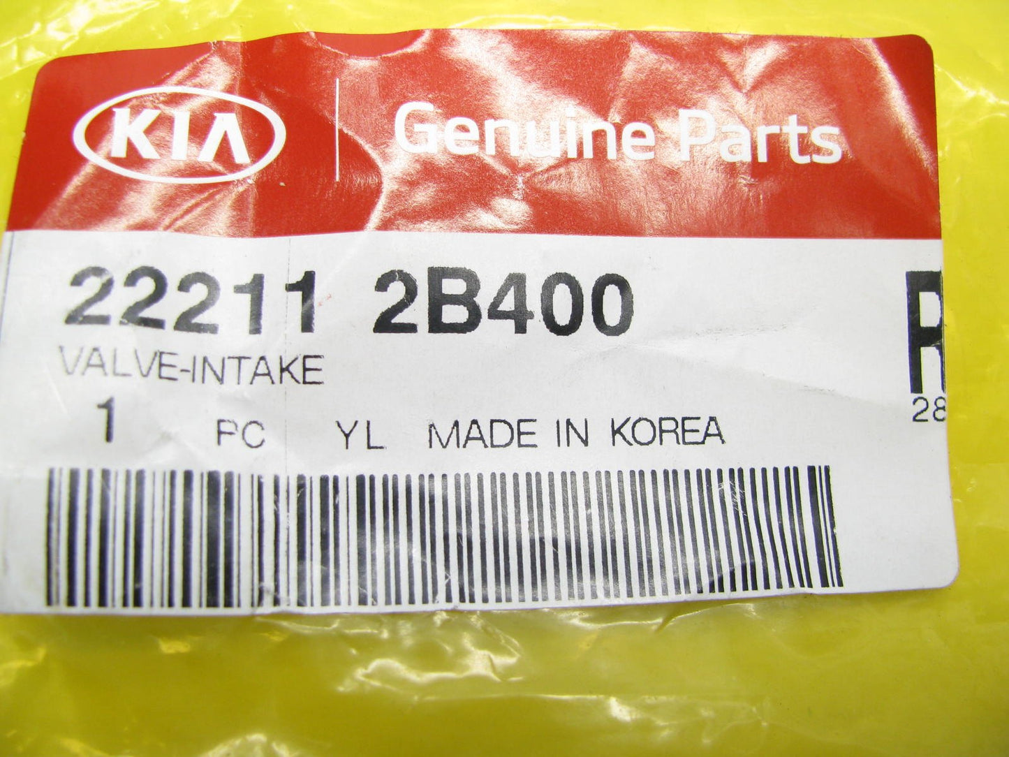 New Genuine Engine Intake Valve OEM 1.6L 4-CYL For Kia 222112B400