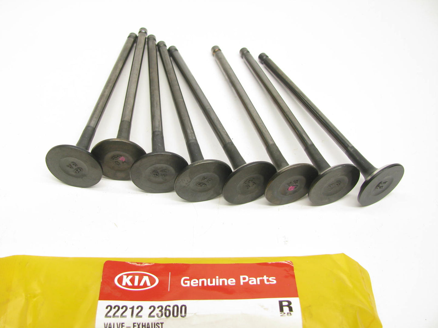 (8) NEW - OEM 2221223600 Engine Exhaust Valves For 10-11 Soul, 01-12 Elantra