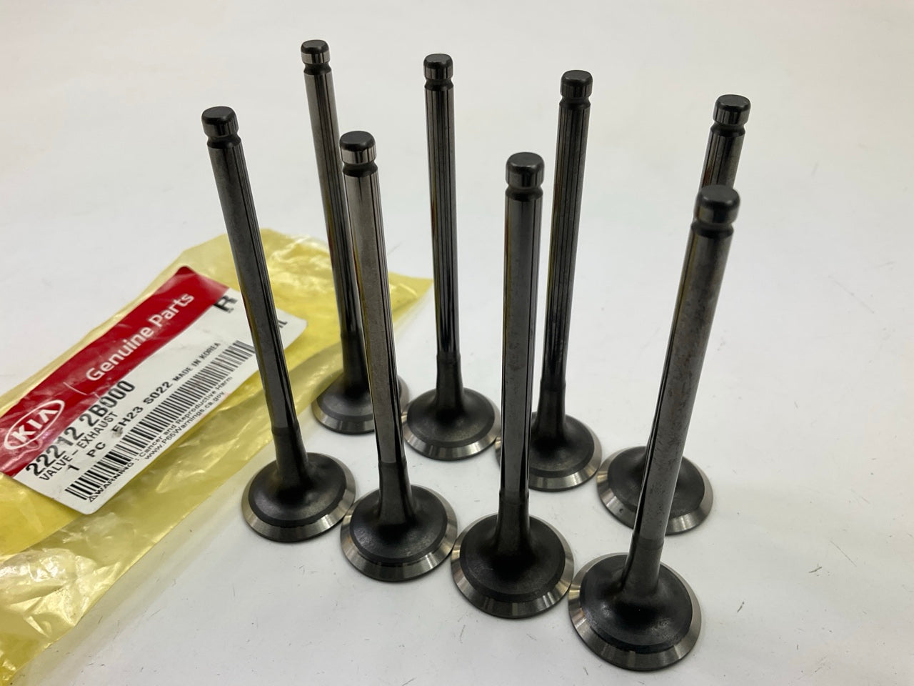 (8) NEW GENUINE Engine Exhaust Valves OEM For Kia 222122B000