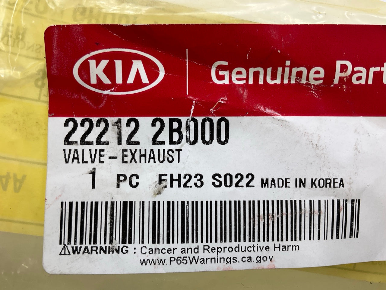 (8) NEW GENUINE Engine Exhaust Valves OEM For Kia 222122B000
