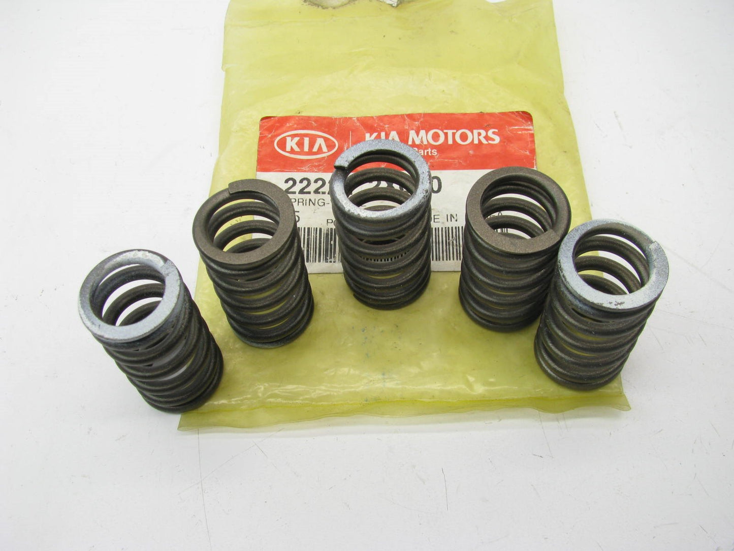 (5) NEW GENUINE Engine Valve Springs OEM For 00-05 Kia Rio 1.5L 1.6L 222212X600