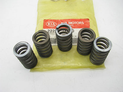 (5) NEW GENUINE Engine Valve Springs OEM For 00-05 Kia Rio 1.5L 1.6L 222212X600