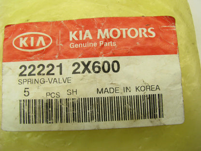 (5) NEW GENUINE Engine Valve Springs OEM For 00-05 Kia Rio 1.5L 1.6L 222212X600